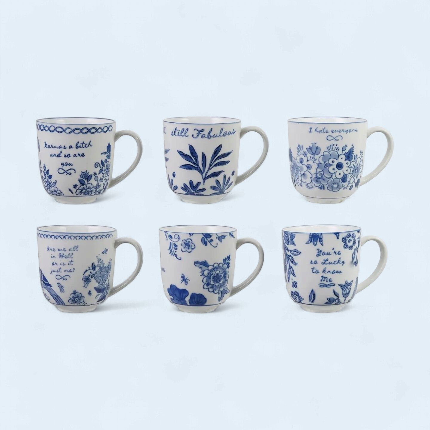 Irreverent Stoneware Mugs