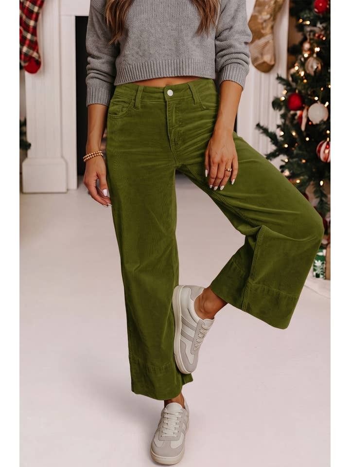 Corduroy Festival Pants, Color: Vineyard Green, Size: Small