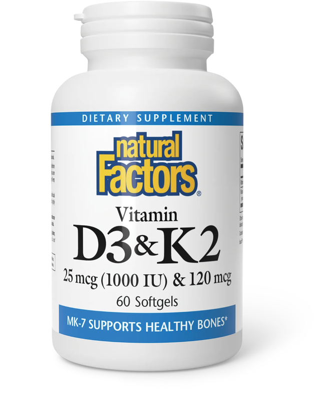 D3 &amp; K2 25 Mcg And 120 Mcg 60 Softgels
