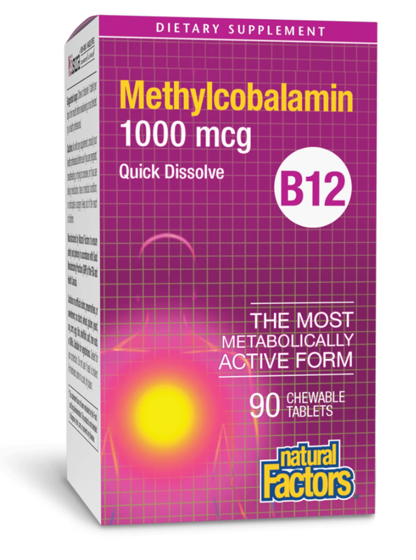 B12 Methylcobalamin 1,000 mcg 90 tablets