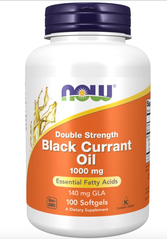 Black Currant Oil, Double Strength 1000 mg Softgels
