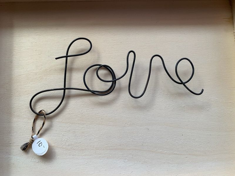 Wire Love Sign