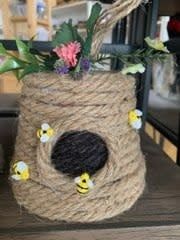 Bee Hive Patio Pots