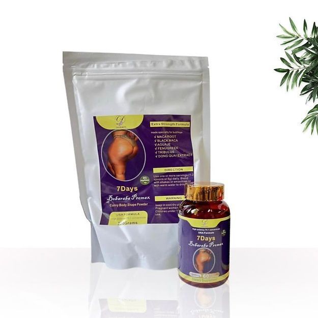 Bobaraba Curvy Body Powder + Booty MACA Veggy Capsules