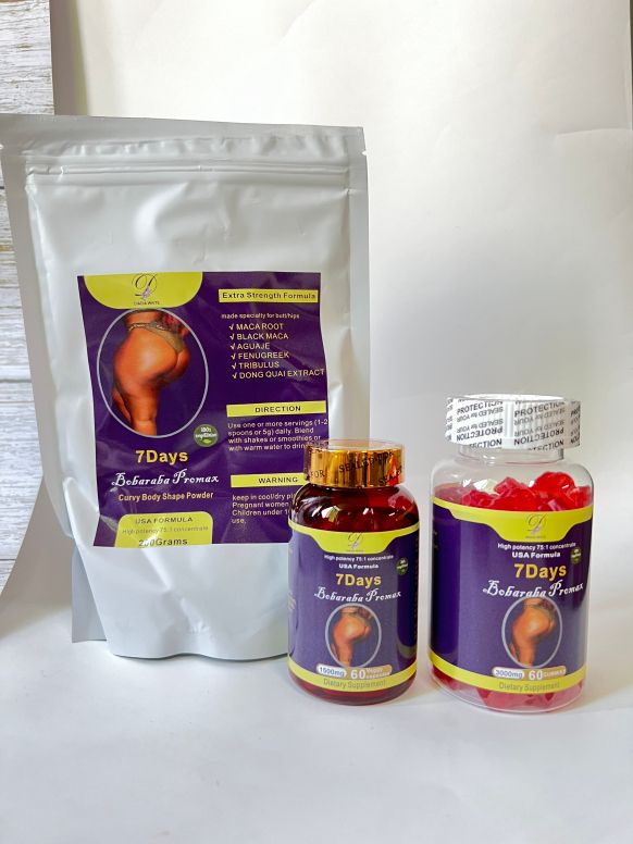 Butt Enlargement Booty MACA Veggy Capsules , gummies and tea