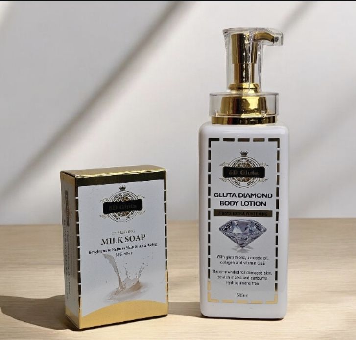 GLUTHA DIAMOND BODY LOTION 7 and soap Days Extra Whitening