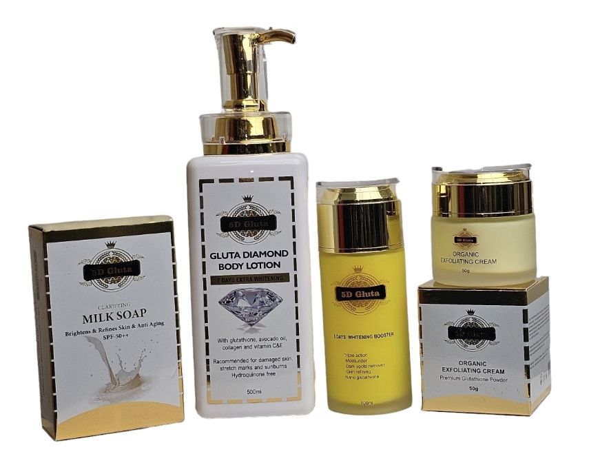 GLUTHA Diamond super 5 days Whitening care set premium Glutathione bleaching