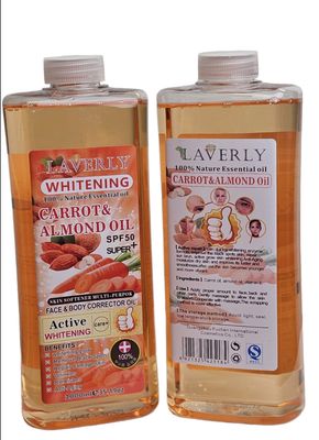 Organic Full Body Whitening Dark Black Skin Effective Gluta, Carrots & Almond Oil