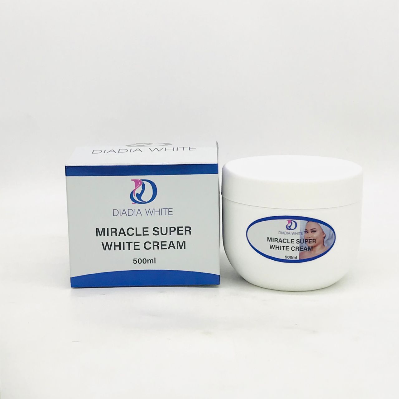 Miracle Super White Cream Strong Whitening Body  And Face Cream 500ml
