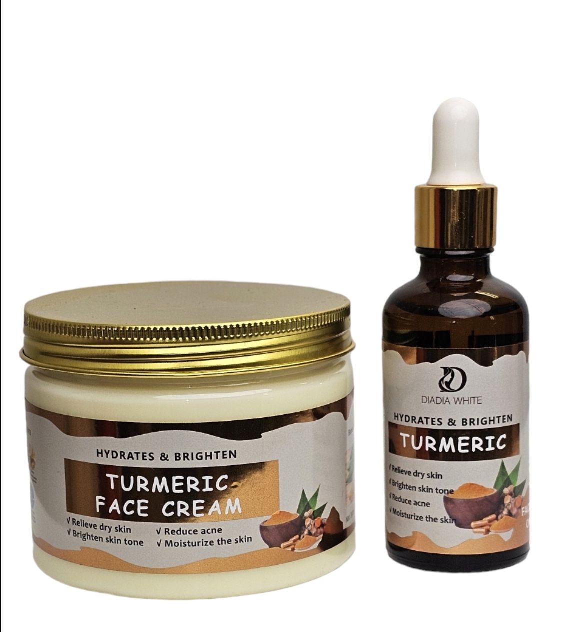 Tumeric face cream and Tumeric oil