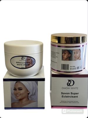 Skin whitening Miracle Super White Cream Strong Whitening Body And cream soap,