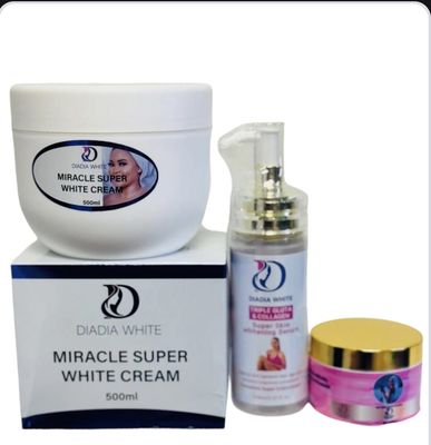 Skin whitening Miracle Super White Cream Strong Whitening Body cream , face cream and Serum