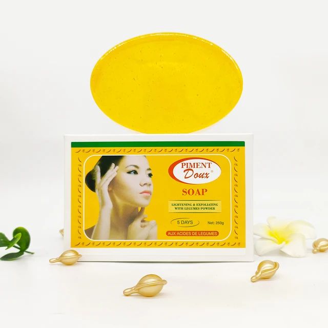 Skin whitening soap piment doux