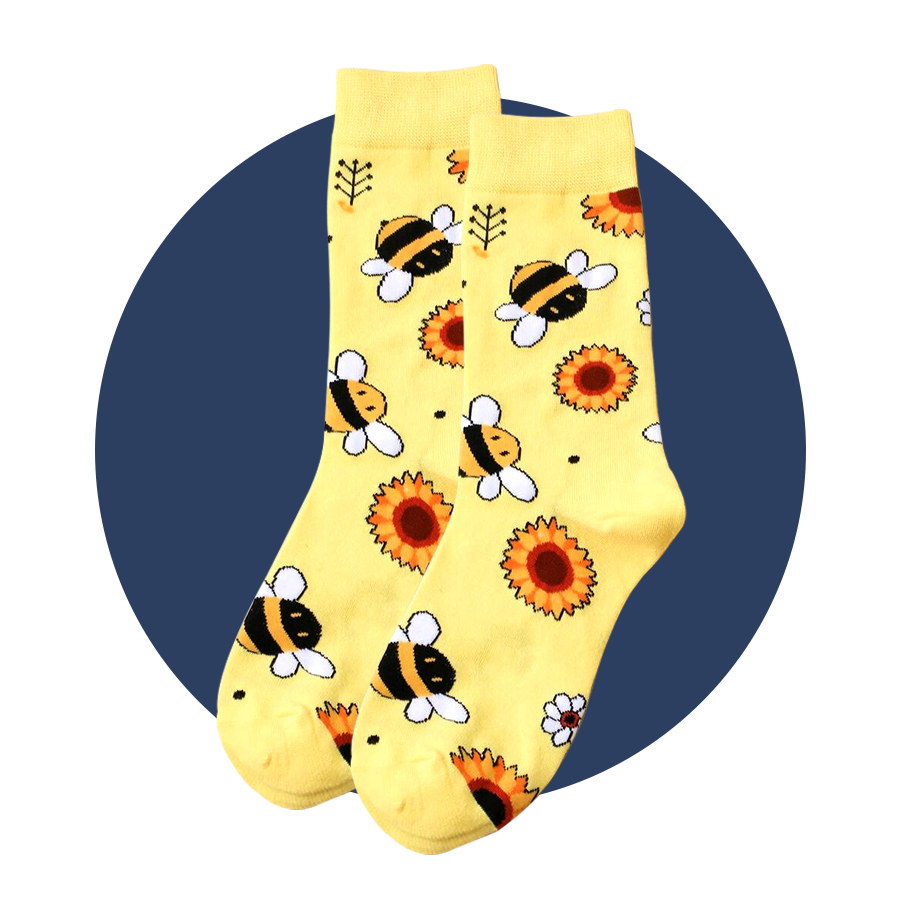 Fun Bees Socks