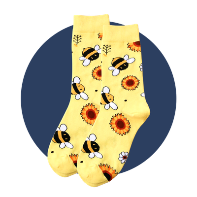 Fun Bees Socks