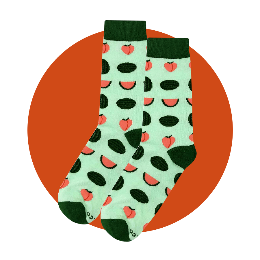 Fun Peach Socks