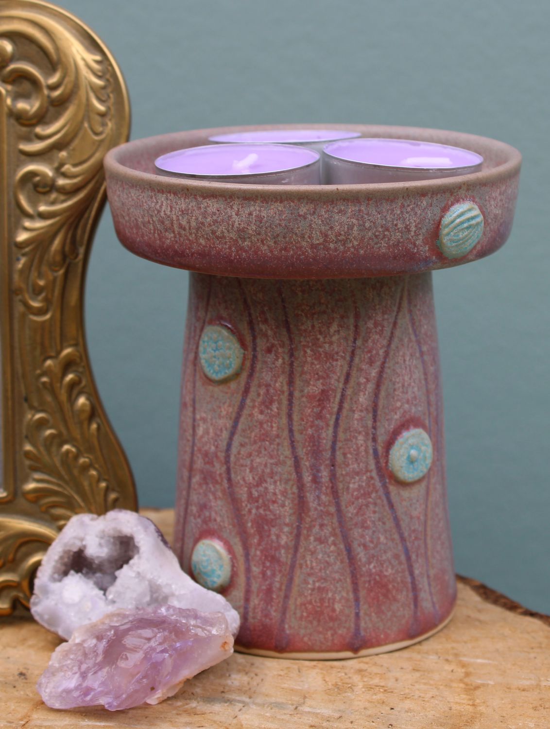 Candle Holder/ Purple