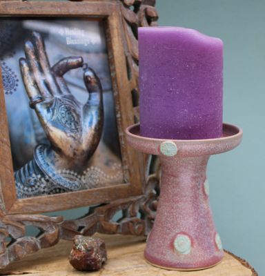 Candle Holder/ Purple