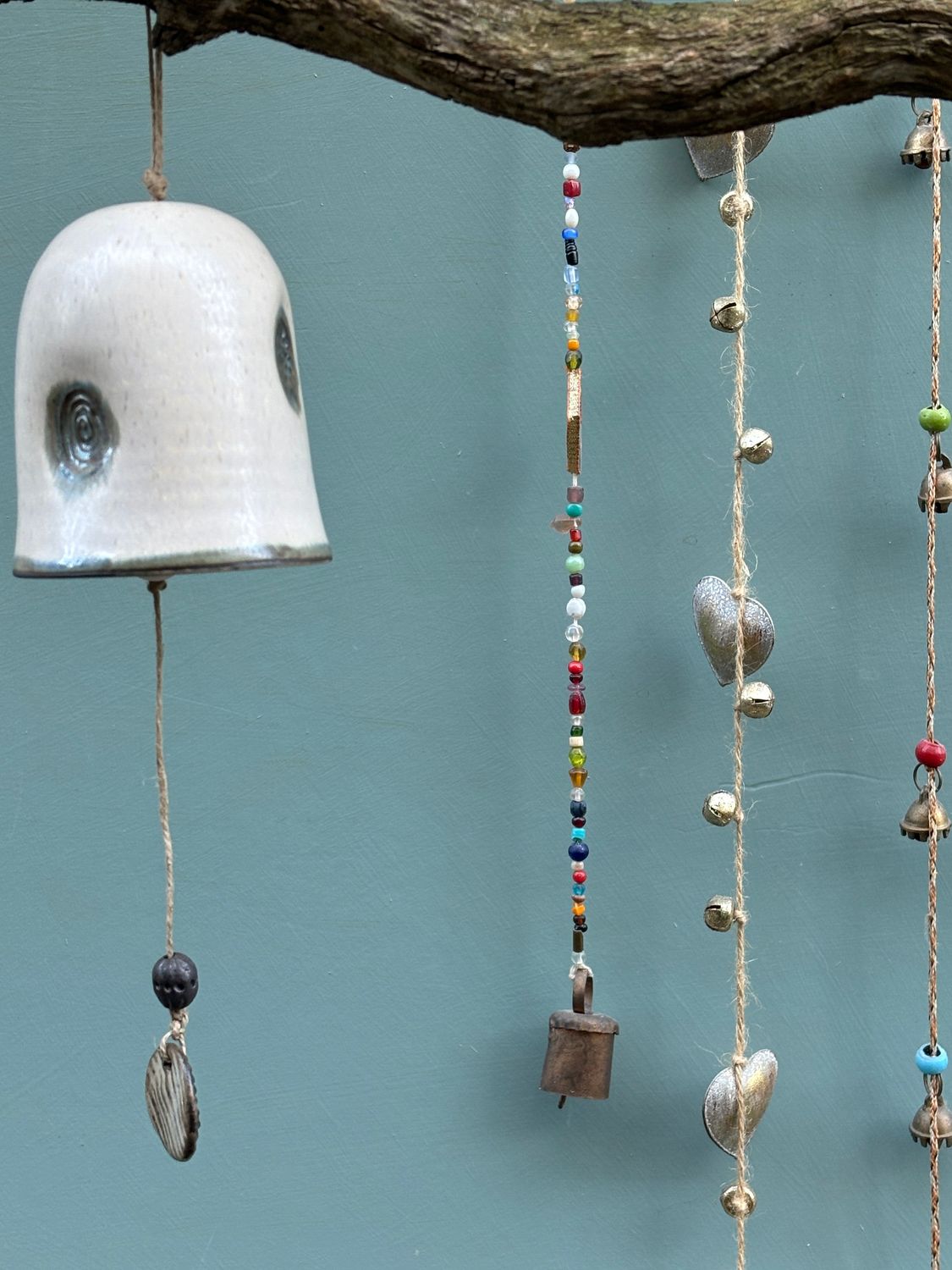 CERAMIC BELL- Cream/Black