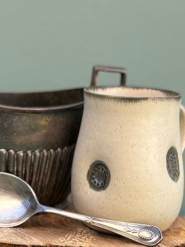 MUG -Cream-Black / SMALL