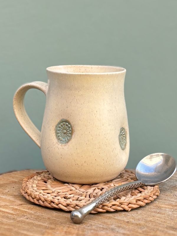 MUG -Cream-Teal / SMALL