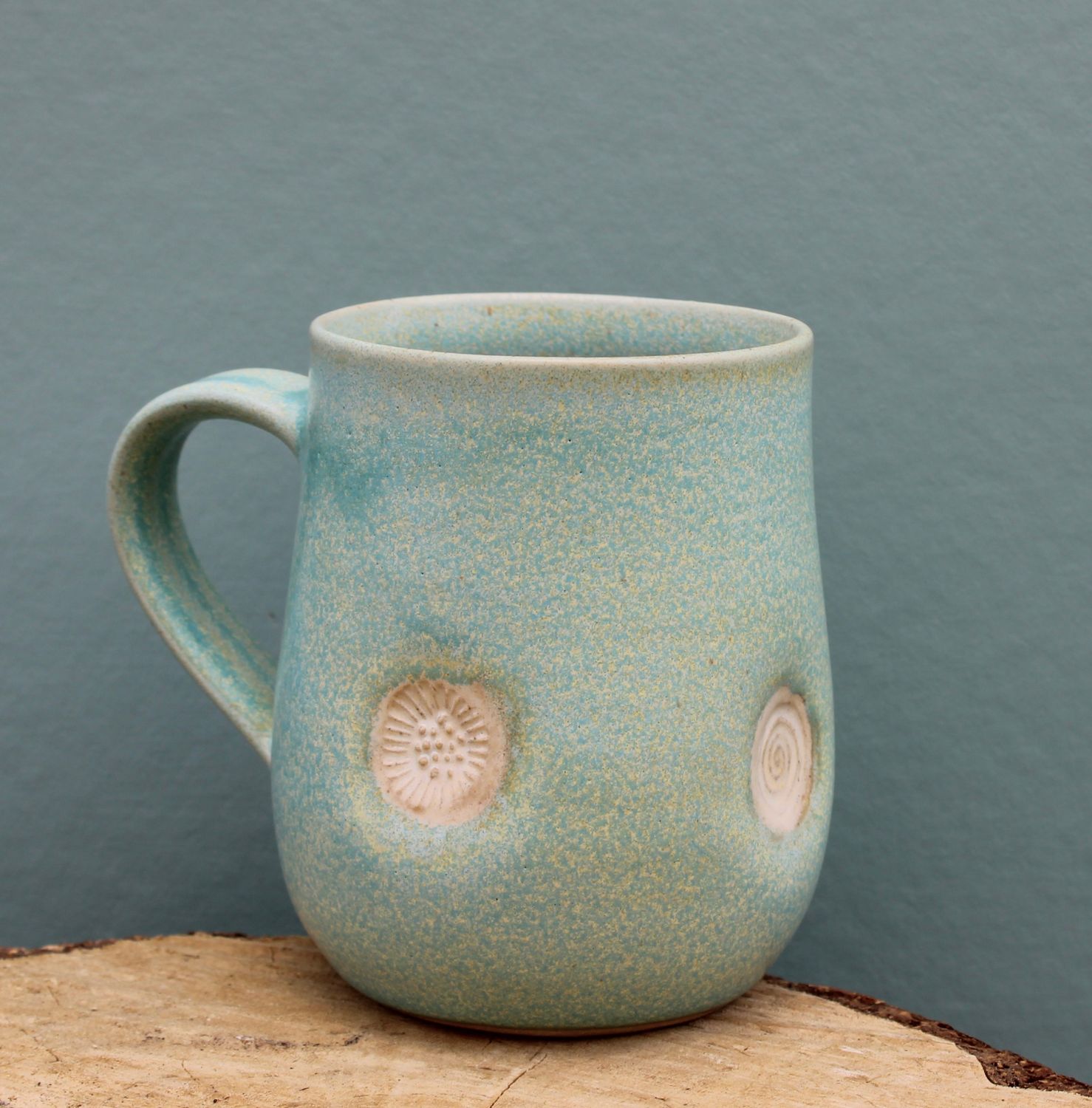 Hug in a Mug -Aqua Blue/ Small