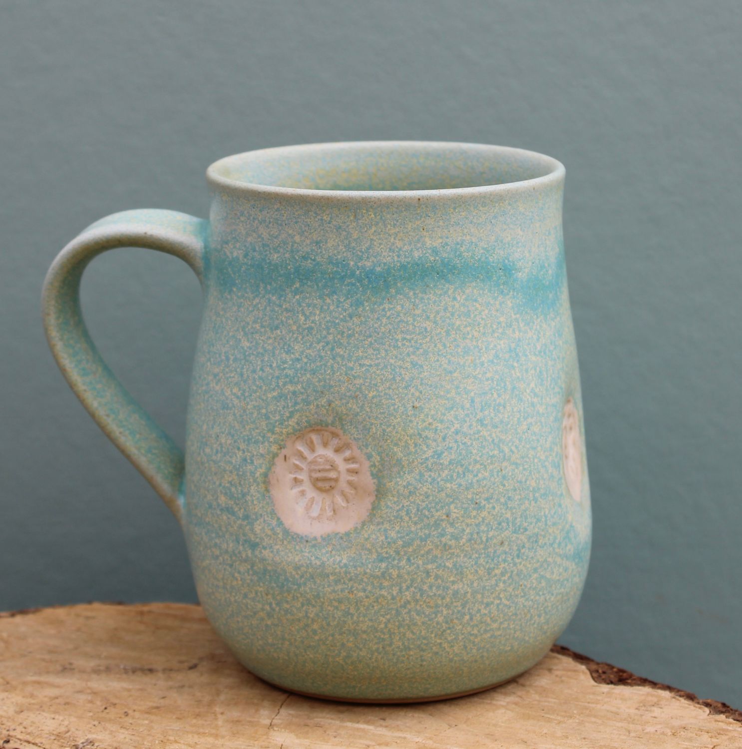 Hug in a Mug-Aqua Blue/ Large
