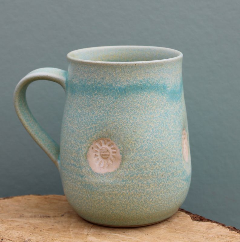 Hug in a Mug-Aqua Blue/ Large