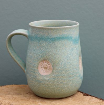 Hug in a Mug-Aqua Blue/ Large
