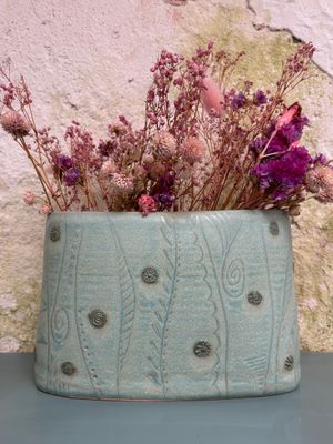 Oval Vase- Sage