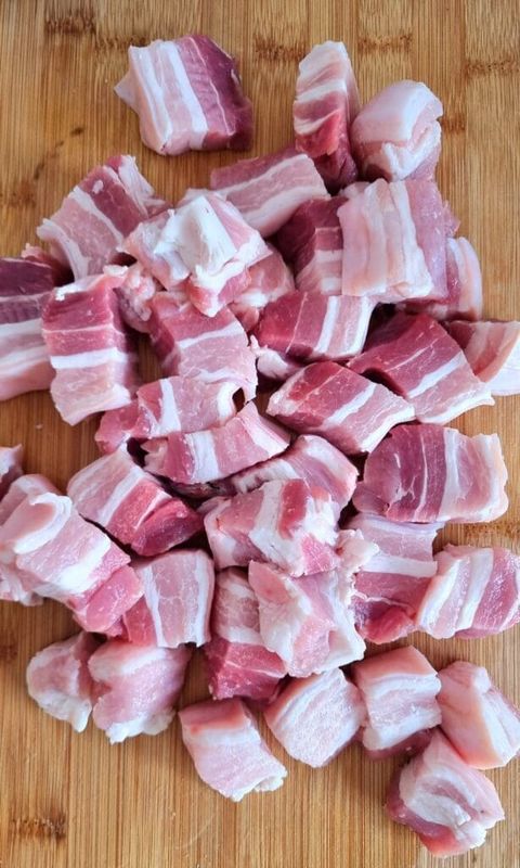 Marinated Pork Belly Bites 500gram