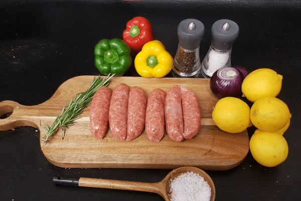 Lamb & Mint Sausages ( 6 x Sausages , 540 - 600gm)
