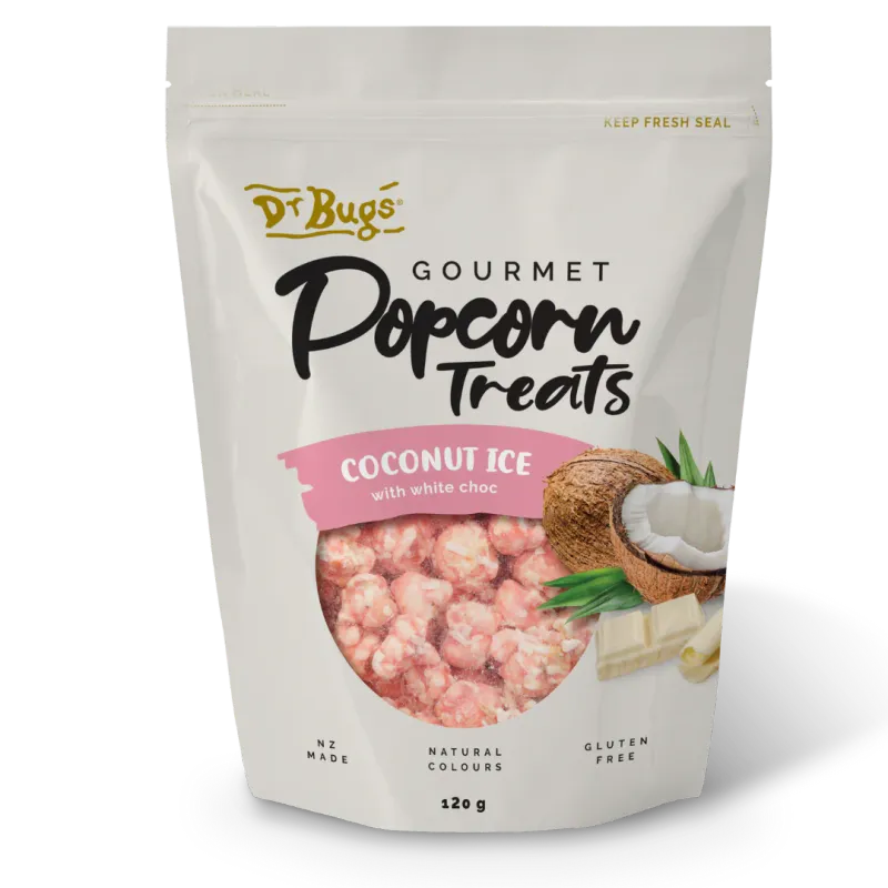Dr Bug's Gourmet Coconut Ice Popcorn