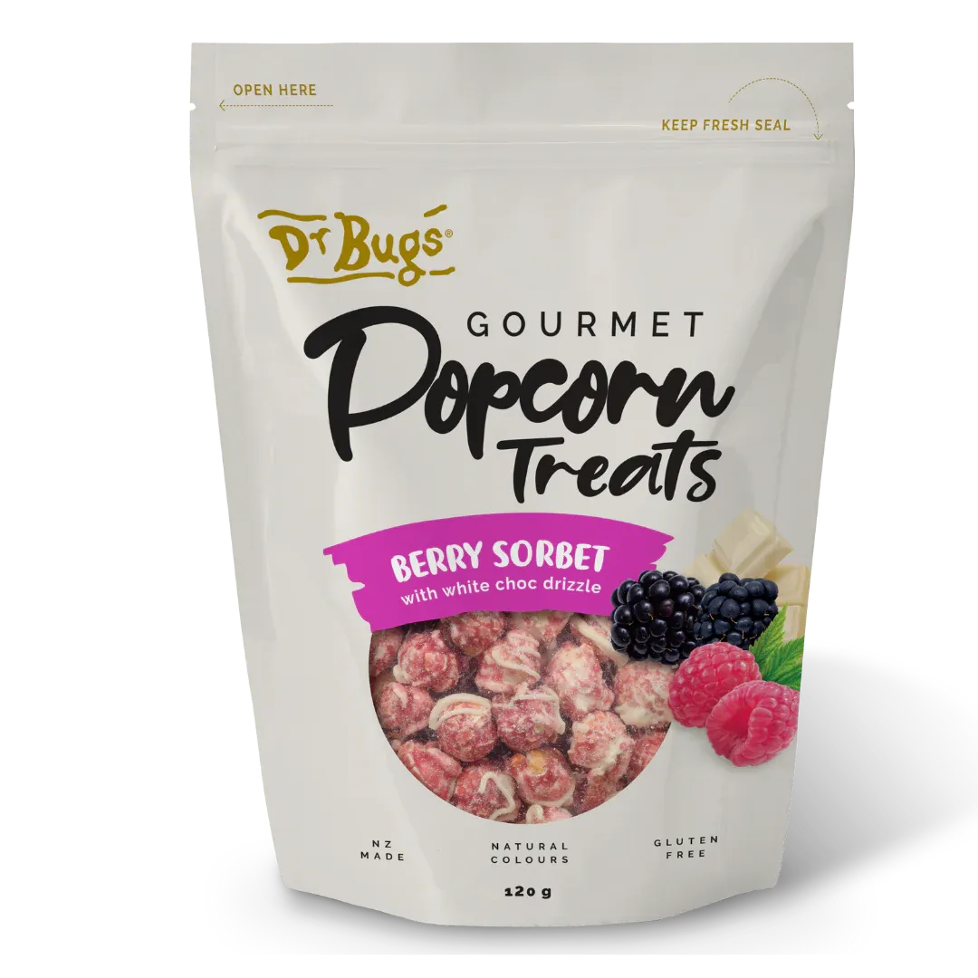 Dr Bugs Gourmet Berry Sorbet Popcorn