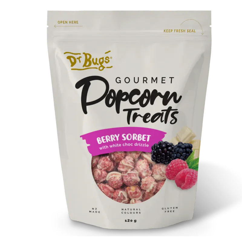 Dr Bugs Gourmet Berry Sorbet Popcorn