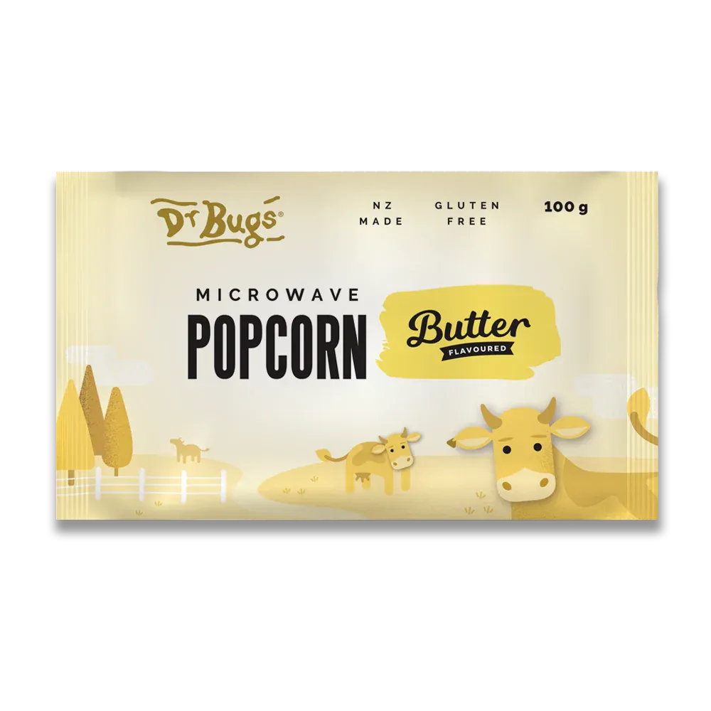 Dr Bugs Microwave Popcorn Butter Flavoured