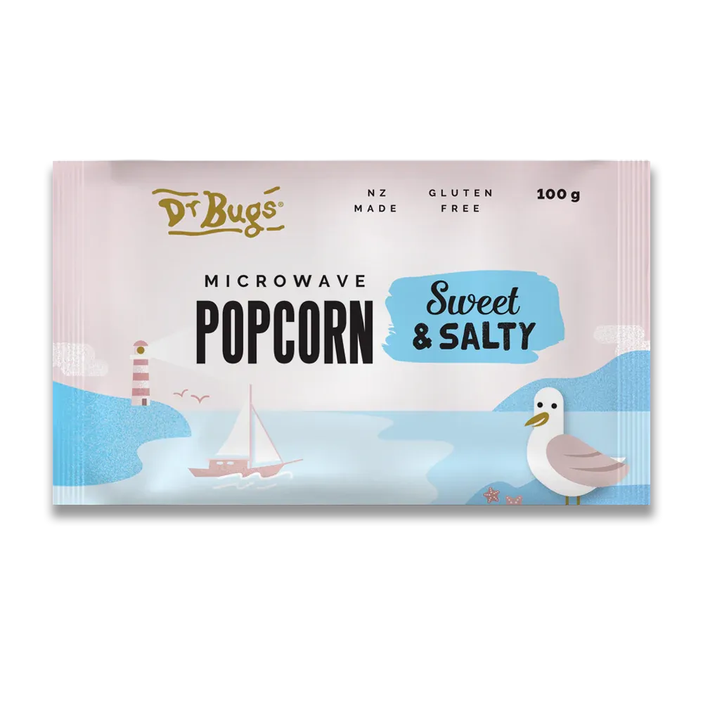 Dr Bugs Microwave Popcorn Sweet and Salty Flavoured