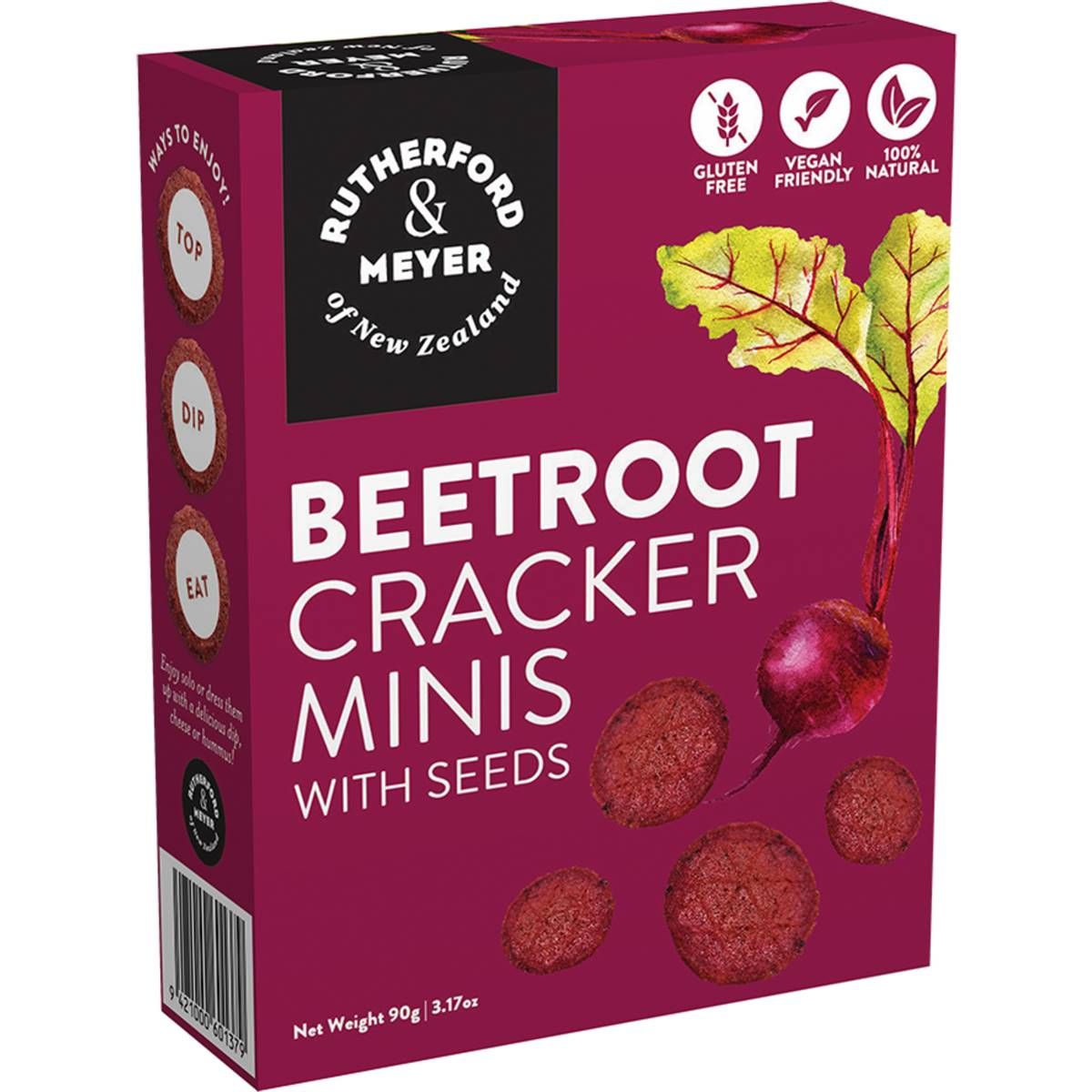 Rutherford & Meyer Beetroot Cracker Minis with seeds