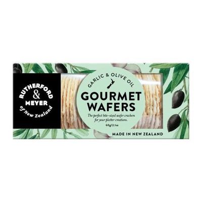 Rutherford & Meyer's Garlic and Olive Oil Gourmet Wafers Rutherford & Meyer's Garlic and Olive Oil Gourmet Wafers