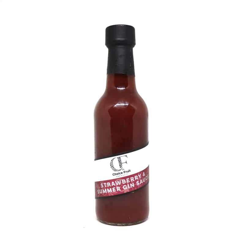 Choice Fruits Strawbery and Summer Gin Sauce