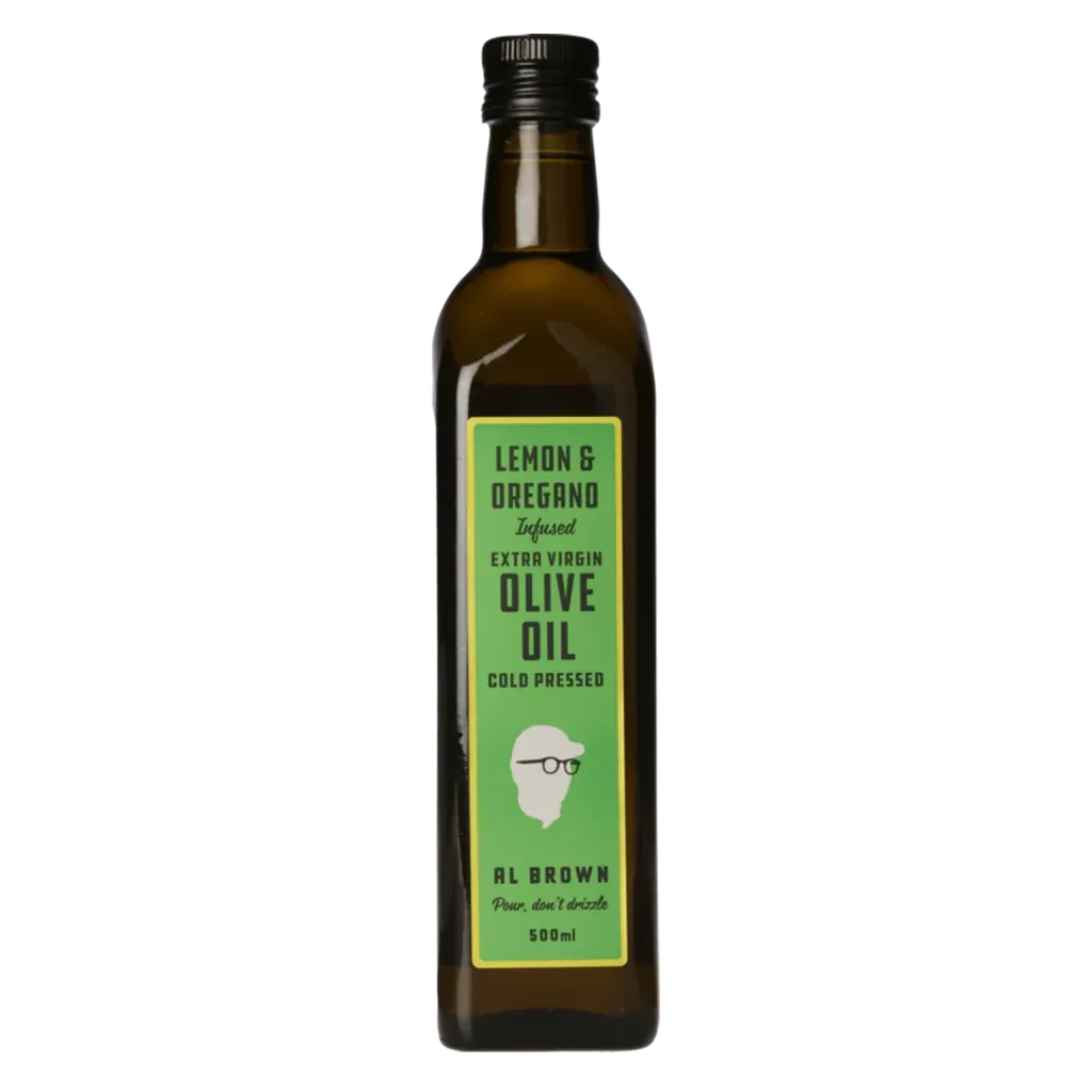 AL Brown Lemon and Oregano infused Extra Virgin Olive Oil