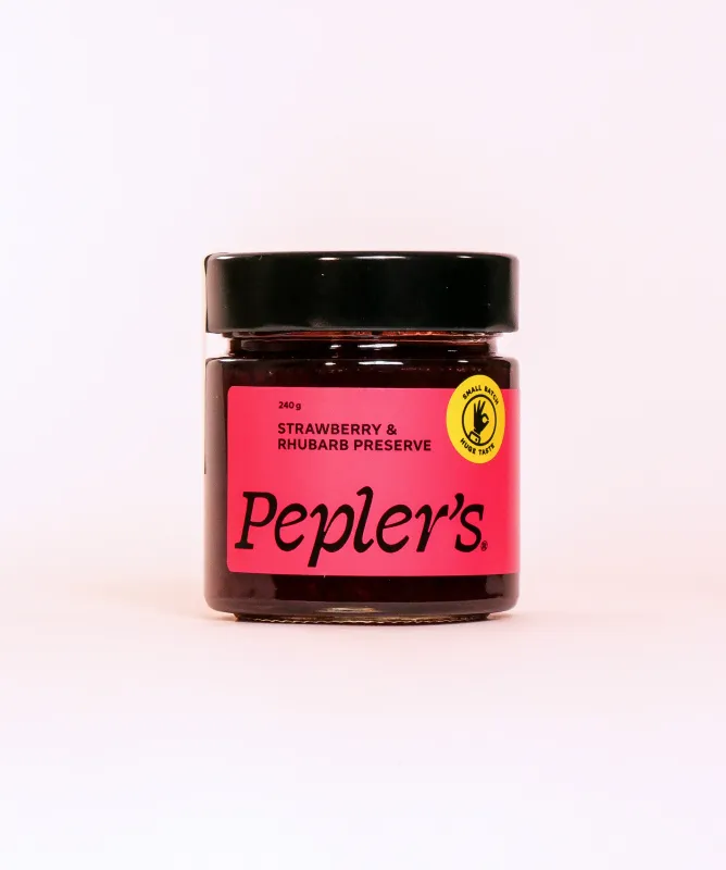 Peplers - Strawberry & Rhubarb Preserve Peplers - Strawberry & Rhubarb Preserve