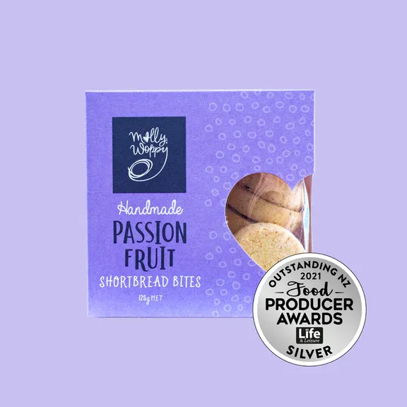 Molly Whoppy's Handmade Passion Fruit Shortbread Bites