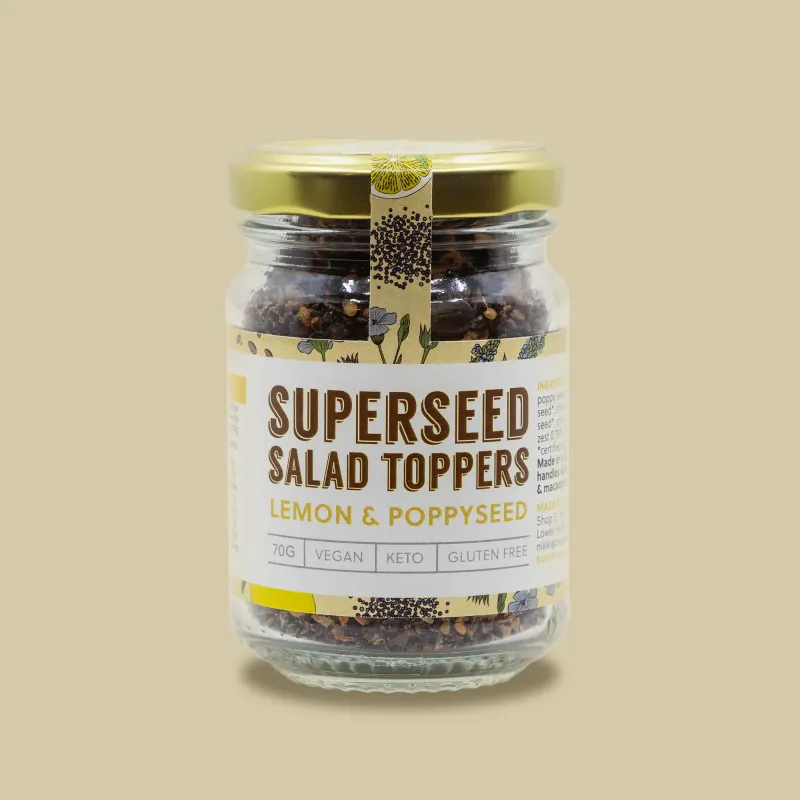 Superseed Crackers - Salad Toppers Lemon & Poppyseed