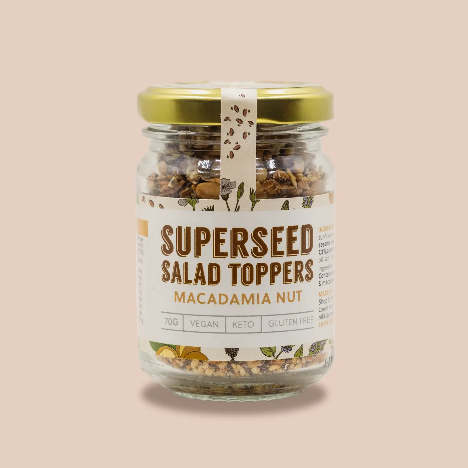 Superseed Crackers - Salad Toppers Macadamia Nut