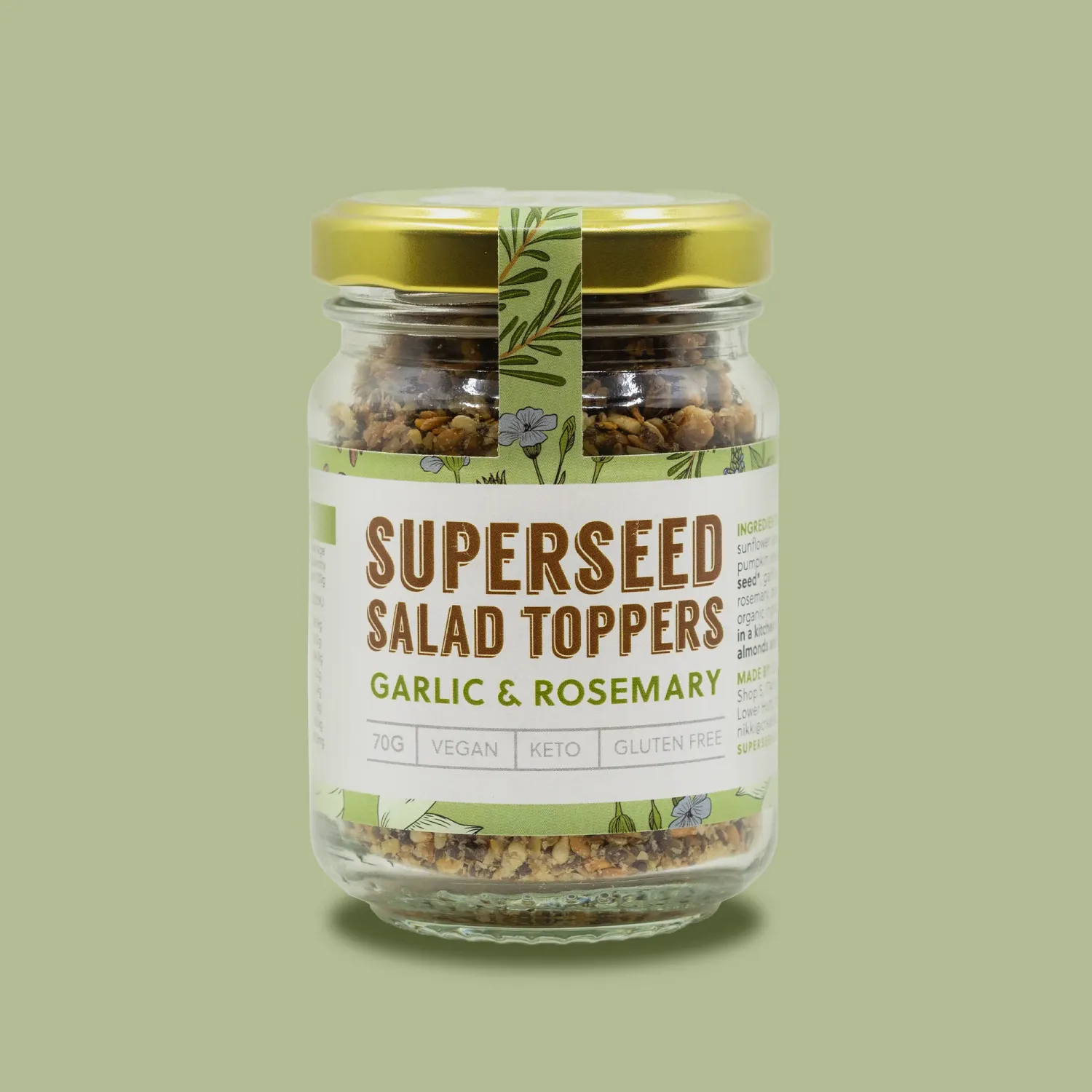 Superseed Crackers - Salad Toppers Garlic & Rosemary