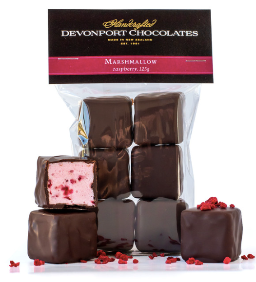 Devonport Chocolate - Raspberry Marshmallow Covered In Dark Velvety Chocolate