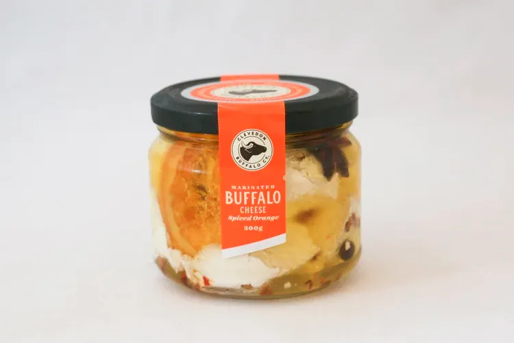 Clevedon Buffalo - Spiced Orange Marinated Cheese Clevedon Buffalo - Spiced Orange Marinated Cheese