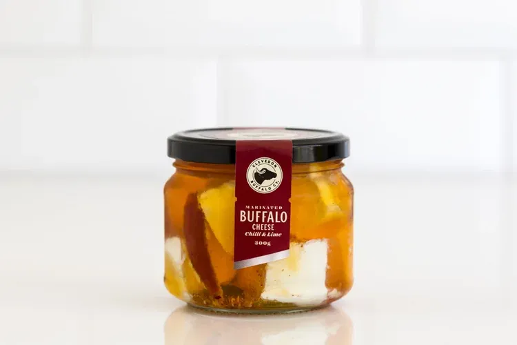 Clevedon Buffalo - Chilli & Lime Marinated Cheese Clevedon Buffalo - Chilli & Lime Marinated Cheese