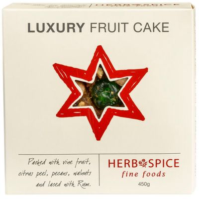 Herb & Spice -Luxury Round Christmas Cake Herb & Spice -Luxury Round Christmas Cake